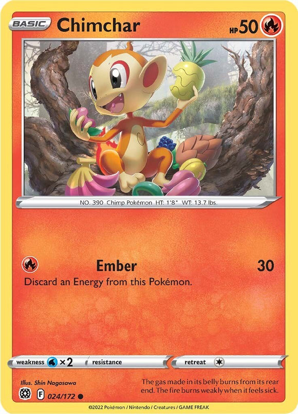 Chimchar [024/172] [Brilliant Stars] Reverse Holofoil