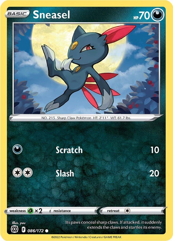 Sneasel [086/172] [Brilliant Stars] Reverse Holofoil