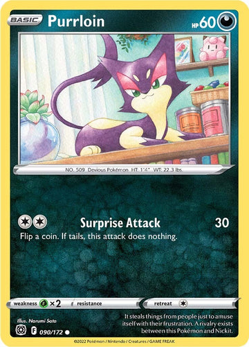 Purrloin [090/172] [Brilliant Stars] Reverse Holofoil