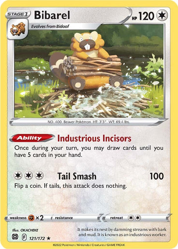 Bibarel [121/172] [Brilliant Stars] Reverse Holofoil