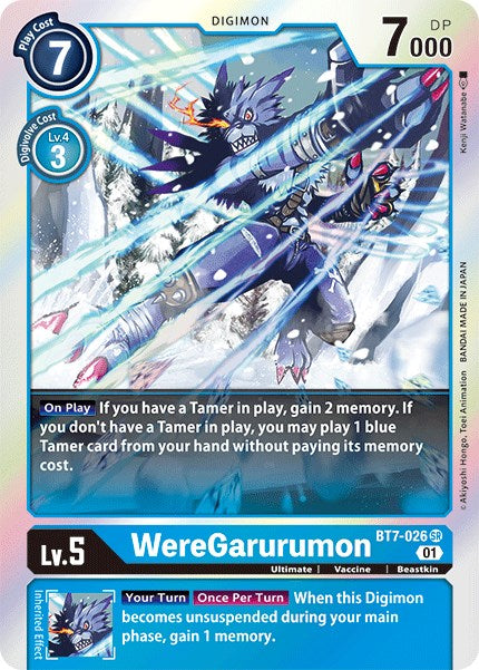 WereGarurumon [BT7-026 SR] [Next Adventure] Foil