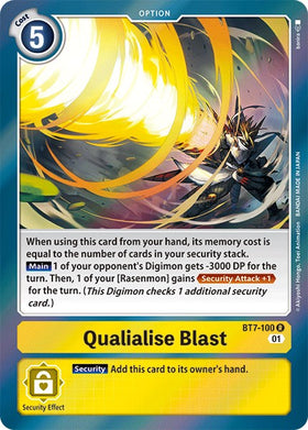 Qualialise Blast [BT7-100] [Next Adventure] Foil