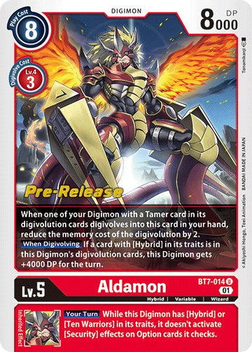 Aldamon [BT7-014 U] [Next Adventure Pre-Release Cards] Foil