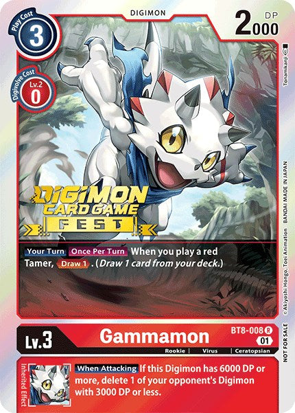 Gammamon (Digimon Card Game Fest 2022) [BT8-008] [Dimensional Phase] Foil