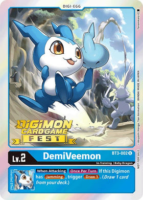 DemiVeemon (Digimon Card Game Fest 2022) [BT3-002] [Release Special Booster 1.0] Foil