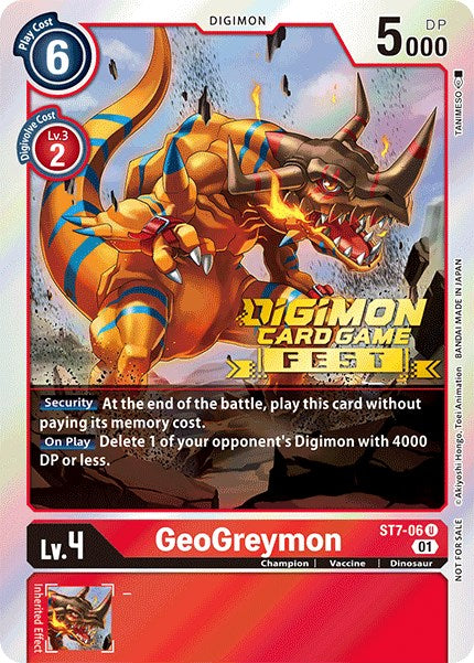 GeoGreymon (Digimon Card Game Fest 2022) [ST7-06] [Starter Deck 07: Gallantmon] Foil