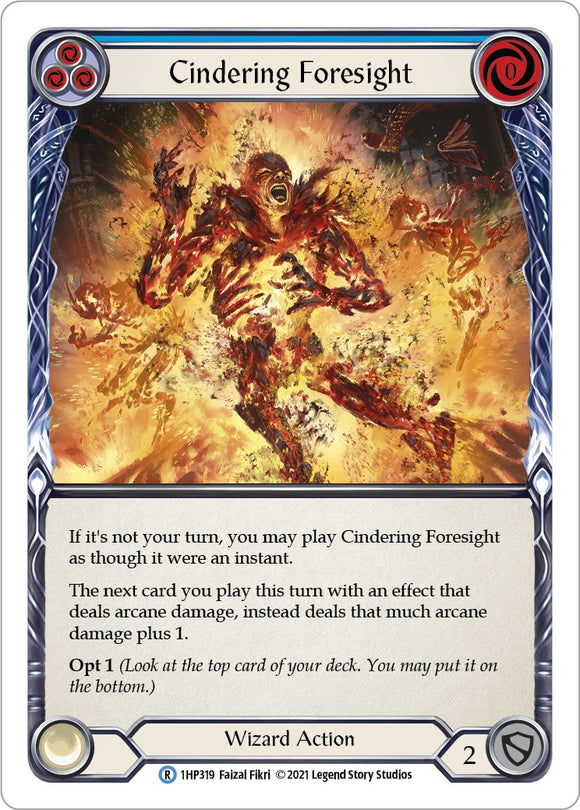 Cindering Foresight (Blue) [1HP319] [History Pack Vol.1]