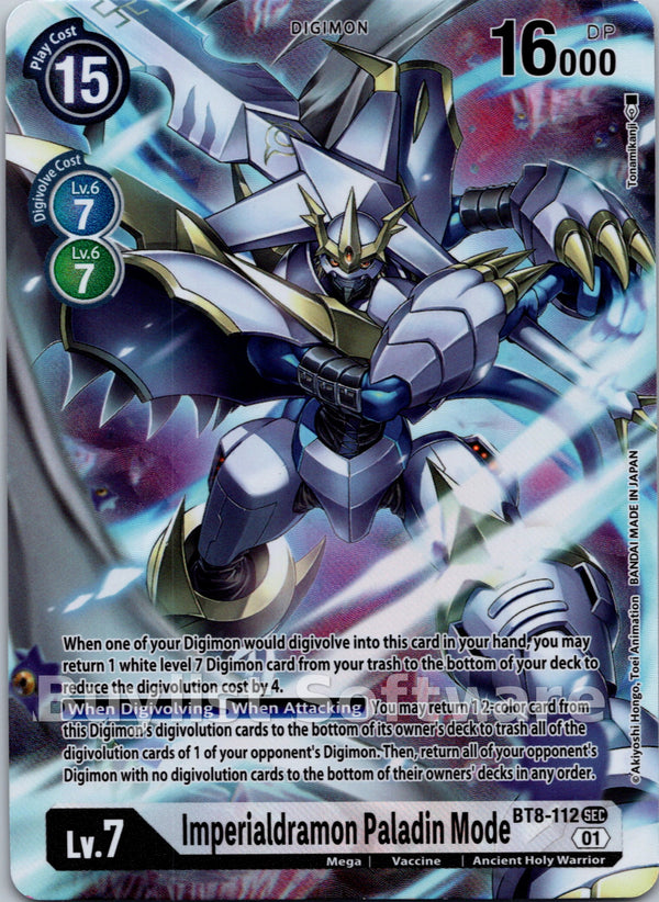 Imperialdramon Paladin Mode (Alternate Art) [BT8-112] [New Awakening] Foil