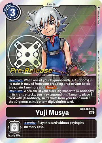 Yuji Musya [BT8-092 R] [New Awakening Pre-Release Cards] Foil