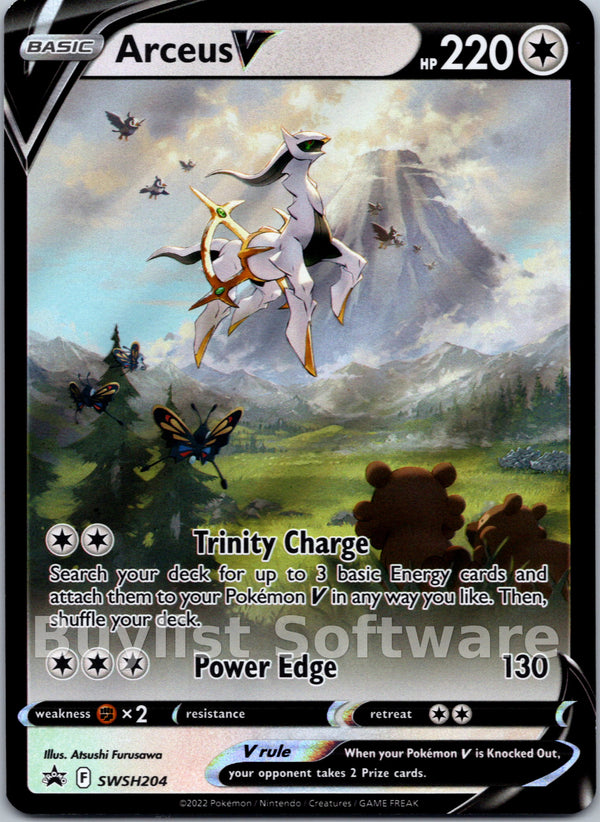 Arceus V [SWSH204] [Sword & Shield Promo Cards] Holofoil