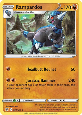 Rampardos [077/189] [Astral Radiance] Reverse Holofoil