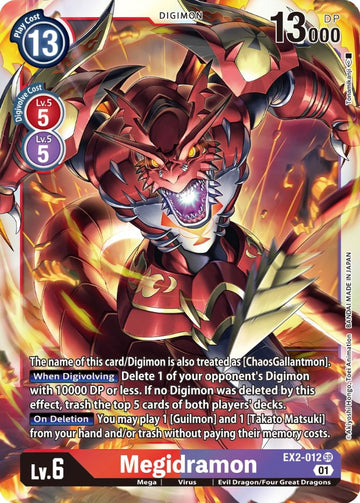 Megidramon [EX2-012] [Digital Hazard] Foil