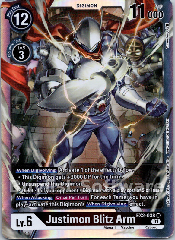 Justimon Blitz Arm [EX2-038] [Digital Hazard] Foil