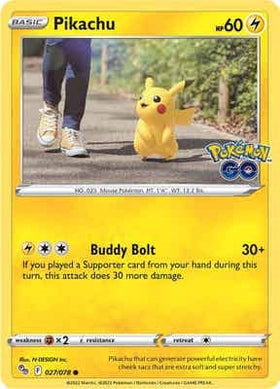 Pikachu [027/078] [Pokemon GO] Reverse Holofoil