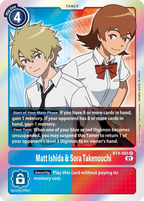 Matt Ishida & Sora Takenouchi [BT9-085] [X Record] Foil