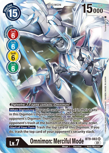 Omnimon: Merciful Mode [BT9-083] [X Record] Foil