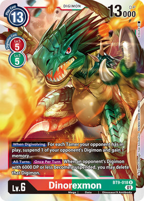 Dinorexmon [BT9-018] [X Record] Foil