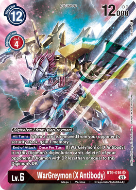 WarGreymon (X Antibody) (Alternate Art) [BT9-016] [X Record] Foil