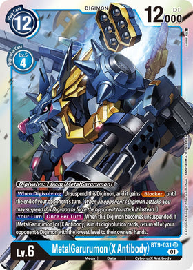 MetalGarurumon (X Antibody) [BT9-031] [X Record] Foil