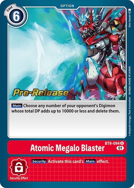 Atomic Megalo Blaster [BT9-094] [X Record Pre-Release Cards] Foil