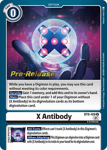 X Antibody [BT9-109 U] [X Record Pre-Release Cards] Foil