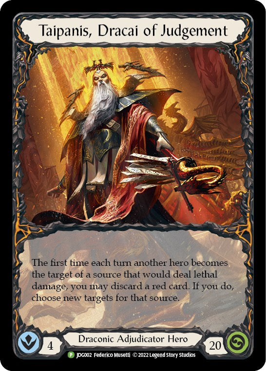 Taipanis, Dracai of Judgement [JDG002] [Flesh and Blood: Promo Cards] Rainbow Foil