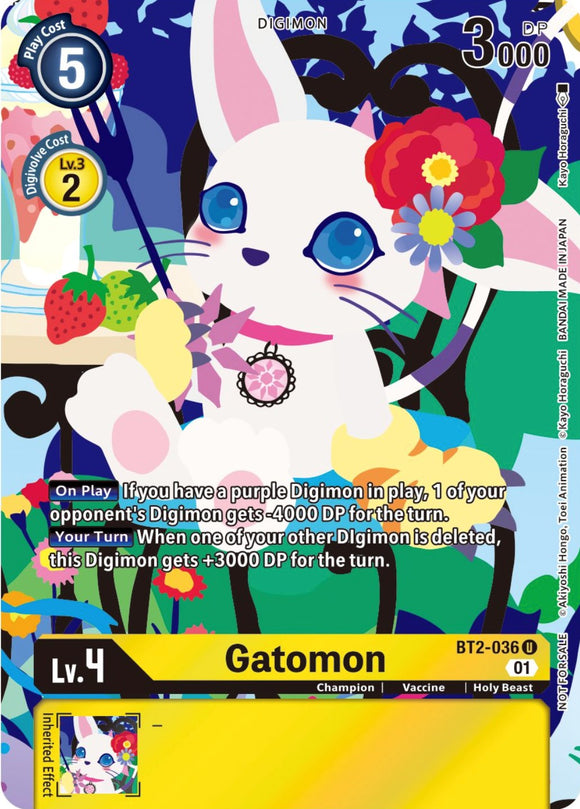 Gatomon (Tamer's Card Set 2 Floral Fun) [BT2-036] [Release Special Booster 1.0]
