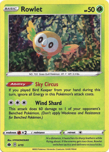 Rowlet [002/015] [McDonald's Promos 2022] Holofoil