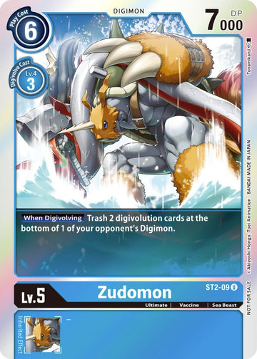 Zudomon (Official Tournament Pack Vol. 6) [ST2-09 U] [ Cocytus Blue] Foil