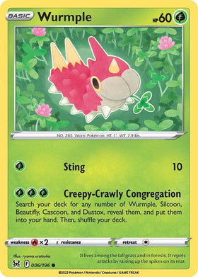 Wurmple [006/196] [Lost Origin] Reverse Holofoil
