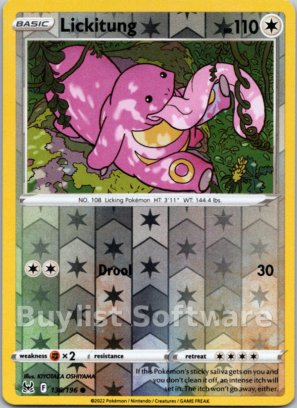 Lickitung [138/196] [Lost Origin] Reverse Holofoil