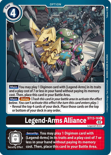 Legend-Arms Alliance [ST13-16] [Starter Deck 13: Ragnaloardmon]