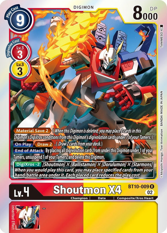 Shoutmon X4 [BT10-009] [Xros Encounter] Foil