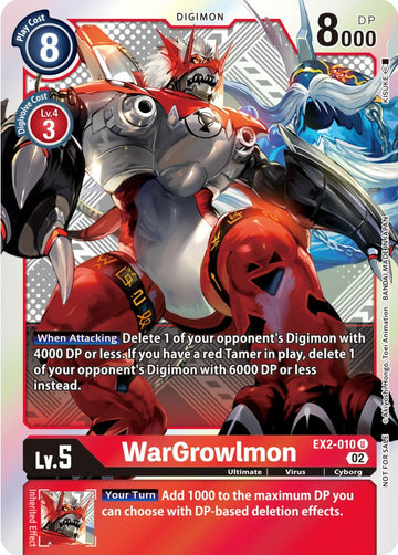 WarGrowlmon (Xros Encounter Pre-Release) [EX2-010 U] [Digital Hazard] Foil