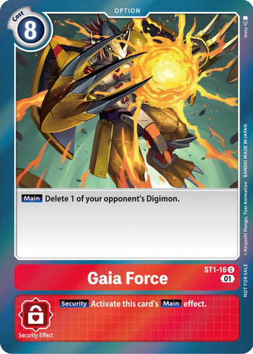 Gaia Force (ST-11 Special Entry Pack) [ST1-16] [Starter Deck 01: Gaia Red] Foil