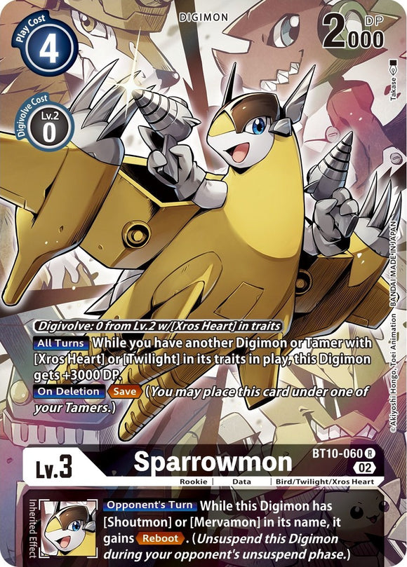 Sparrowmon (Alternate Art) [BT10-060] [Xros Encounter] Foil