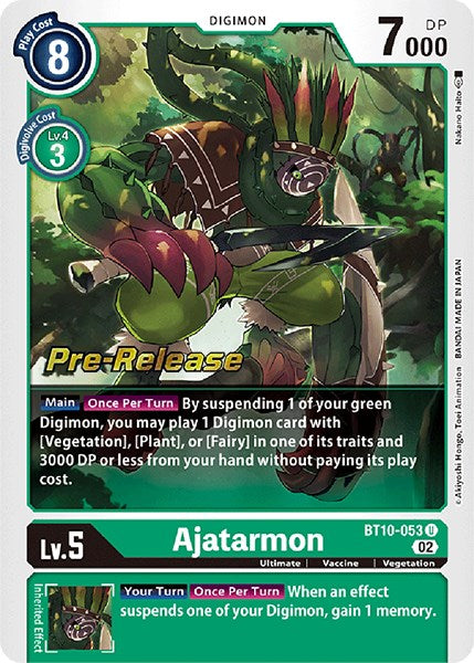 Ajatarmon [BT10-053] [Xros Encounter Pre-Release Cards] Foil