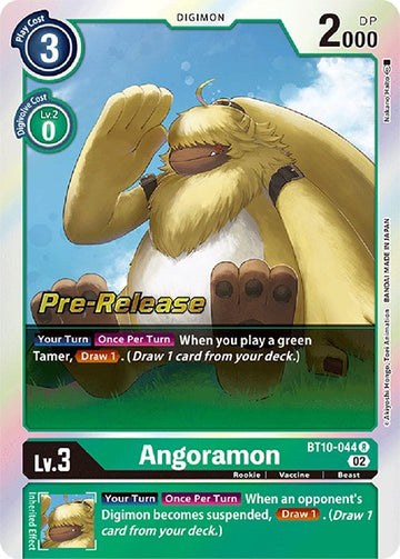 Angoramon [BT10-044 R] [Xros Encounter Pre-Release Cards] Foil