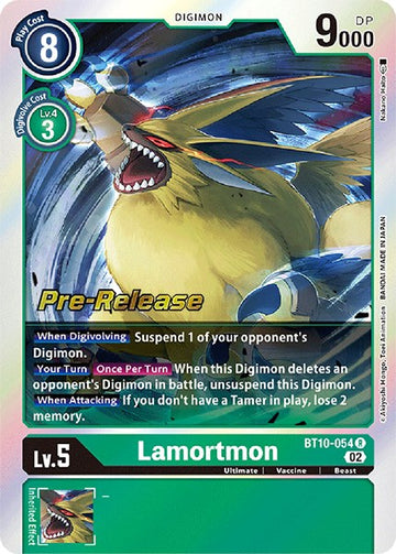 Lamortmon [BT10-054] [Xros Encounter Pre-Release Cards] Foil