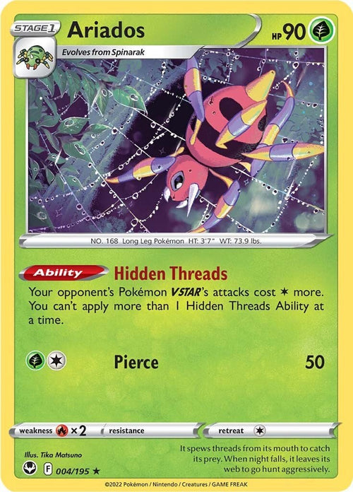 Ariados [004/195] [Silver Tempest] Holofoil