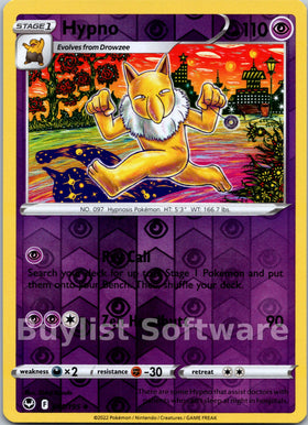 Hypno [061/195] [Silver Tempest] Reverse Holofoil