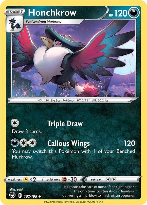 Honchkrow [107/195] [Silver Tempest]