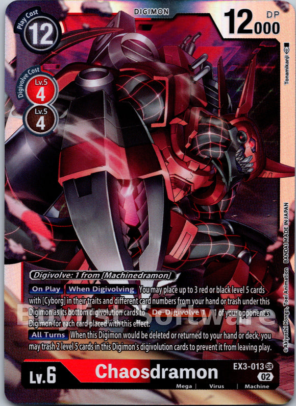Chaosdramon [EX3-013] [Draconic Roar] Foil