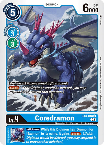 Coredramon - EX3-018 [EX3-018] [Draconic Roar]