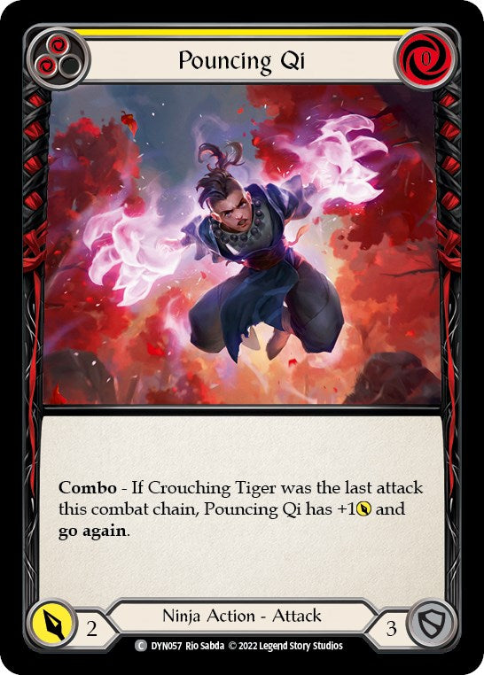 Pouncing Qi (Yellow) [DYN057] [Dynasty] Rainbow Foil