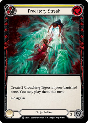 Predatory Streak (Yellow) [DYN063] [Dynasty] Rainbow Foil