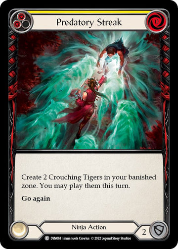 Predatory Streak (Yellow) [DYN063] [Dynasty] Rainbow Foil