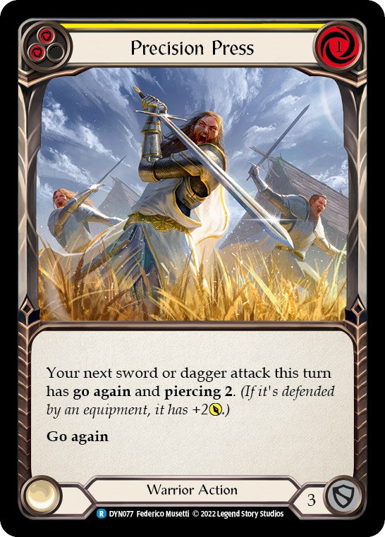 Precision Press (Yellow) [DYN077] [Dynasty] Rainbow Foil