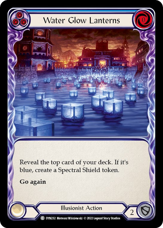 Water Glow Lanterns (Blue) [DYN232] [Dynasty] Rainbow Foil