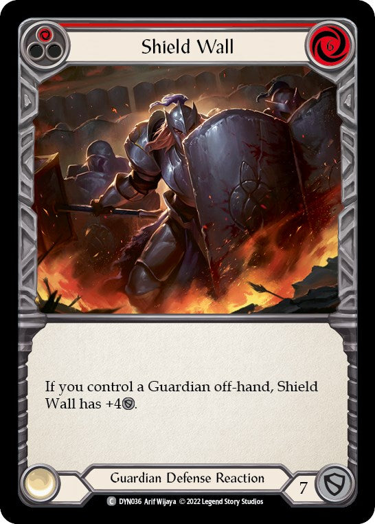 Shield Wall (Red) [DYN036] [Dynasty] Rainbow Foil